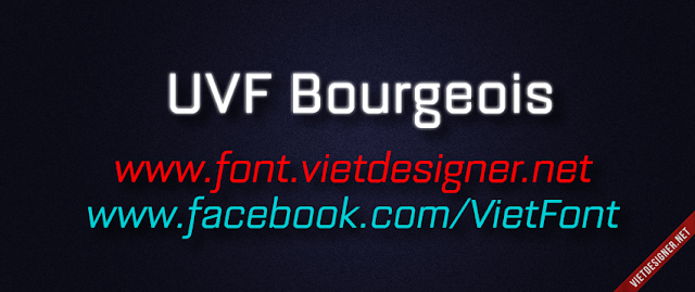 [Sans-serif] UVF Bourgeois Việt hóa