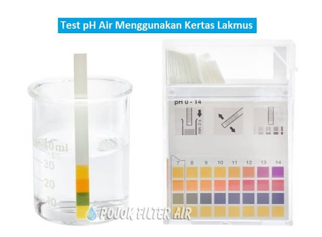 test pH air menggunakan kertas lakmus