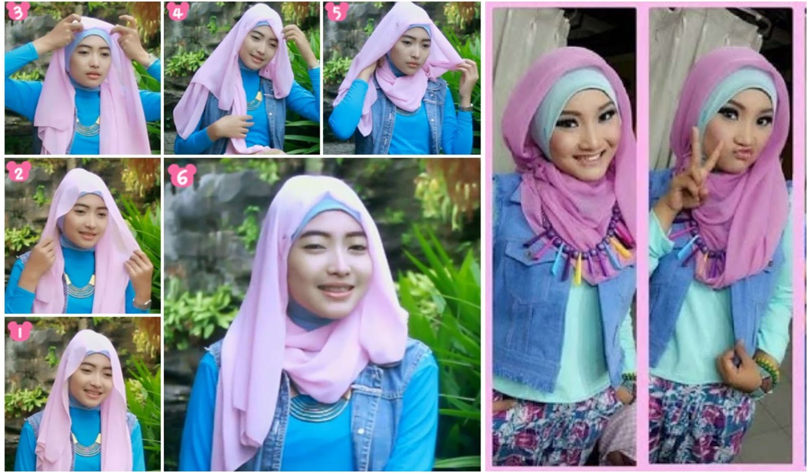 22 Tutorial Hijab Ala Dewi Sandra Vs Fatin Shidqia Favorit Mana