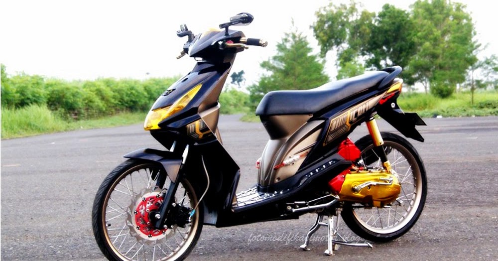 Modifikasi Motor Honda Beat Hitam  MODIFIKASI MOTOR