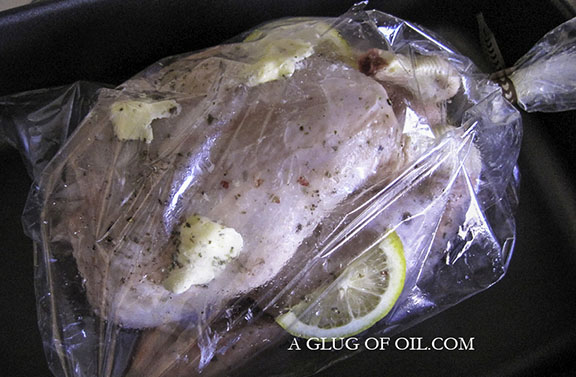Bag Roasted Chicken ready for the oven