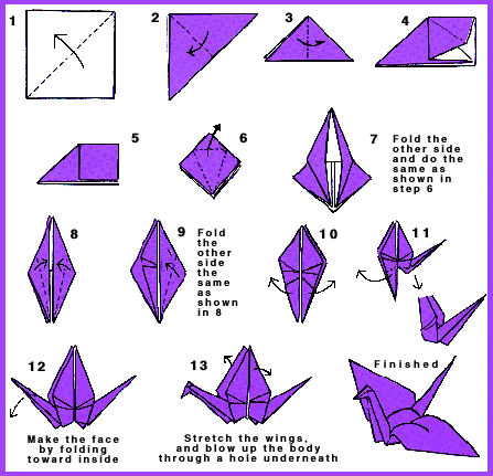 Steps to Make Origami Crane