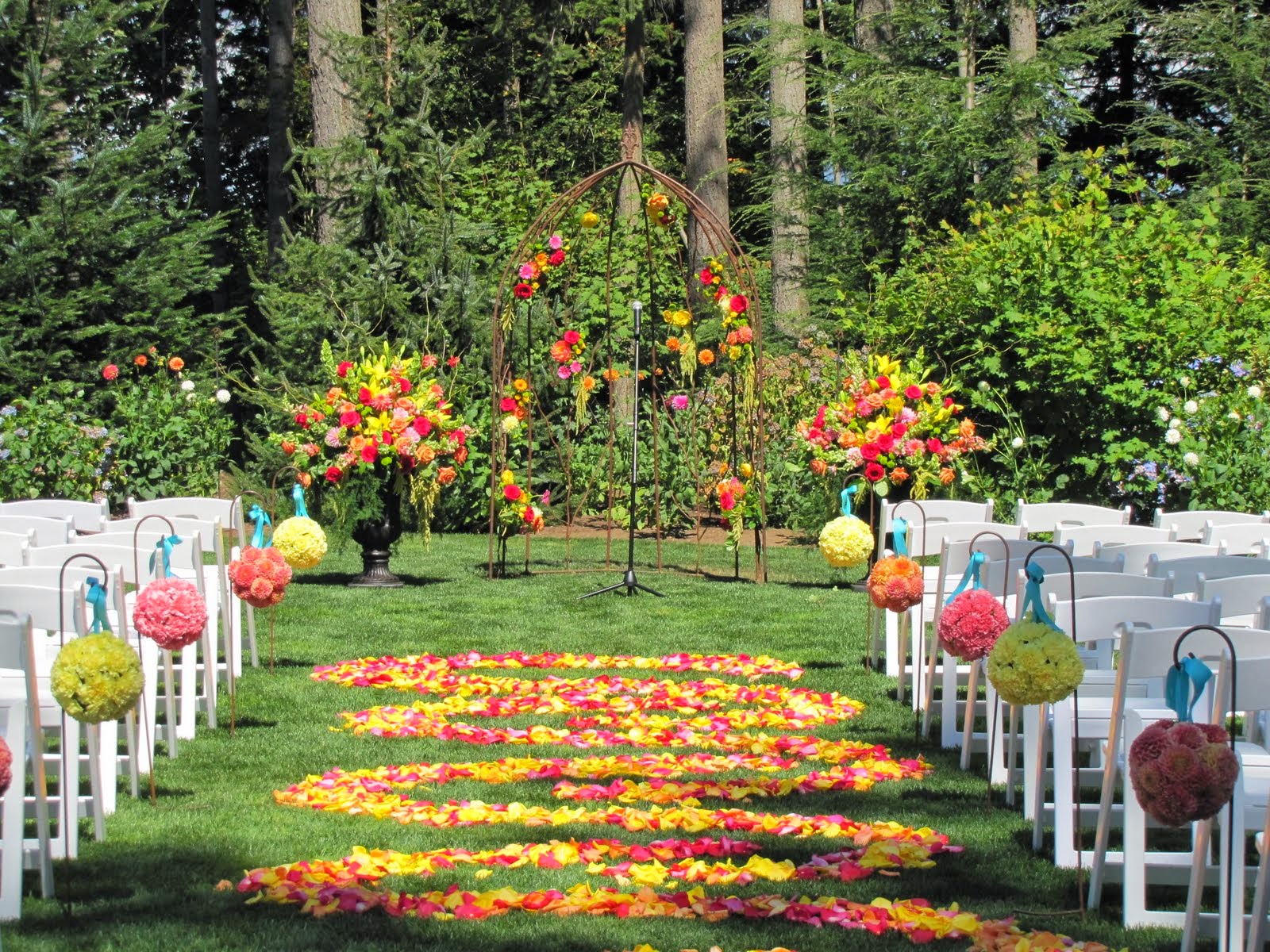 Garden wedding flowers