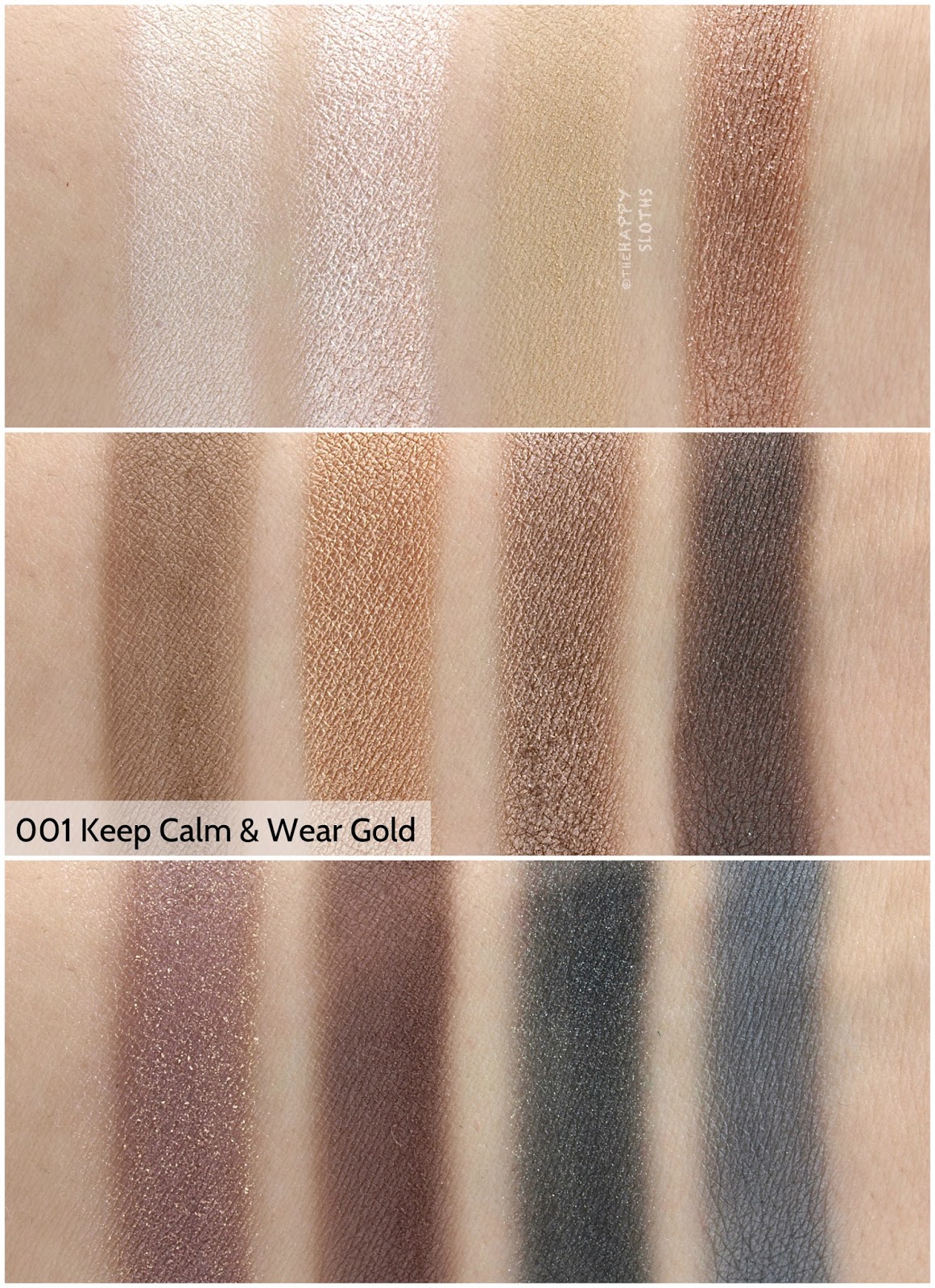 Rimmel London Magnif'eyes Eyeshadow Contouring Palette in "001 Keep Calm & Wear Gold": Review and Swatches