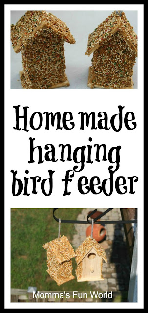 Momma's Fun World: Homemade birdhouse feeder