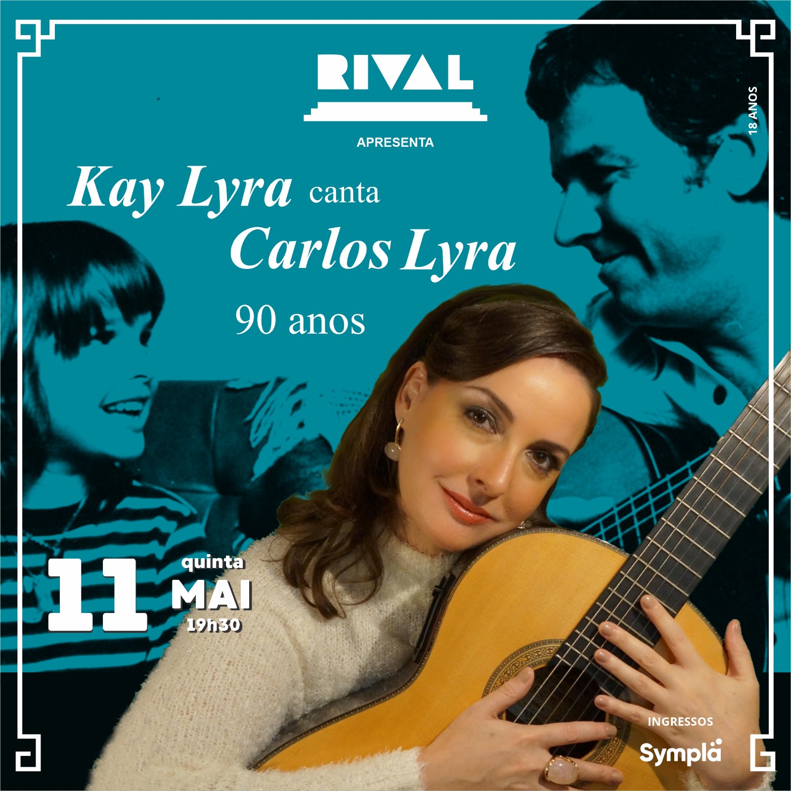 Dia 11 de Maio/2023: KAY LYRA Canta CARLOS LYRA: Homenagem aos 90