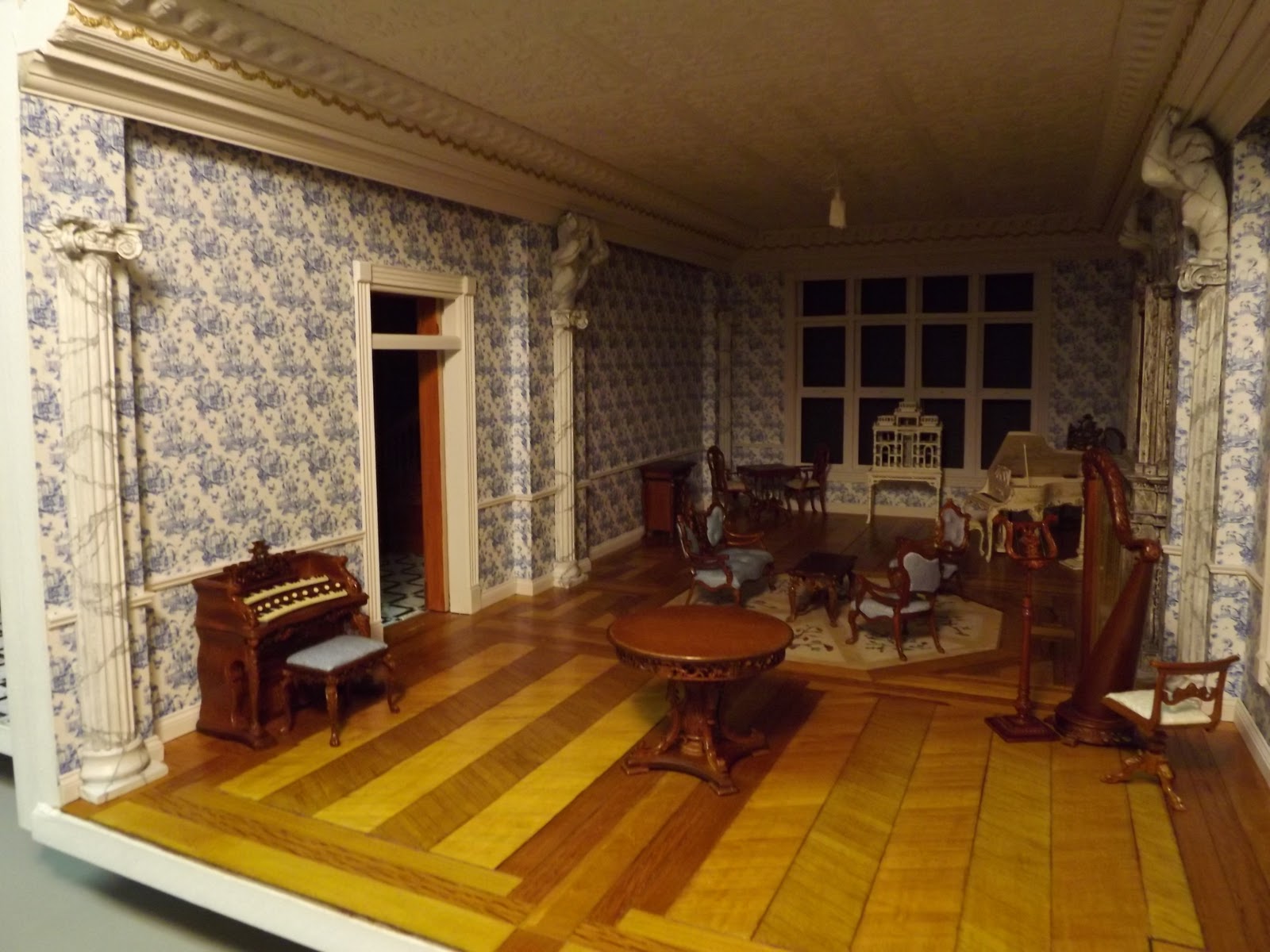 Late Victorian English Manor Dollhouse: 1/12 Miniature from Scratch ...