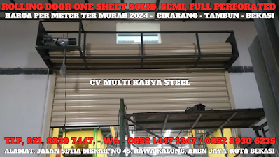 GAMBAR, ROLLING DOOR ONE SHEET, CIKARANG, HARGA, ROLLING DOOR ONE SHEET, PER METER, TERBARU, 2024