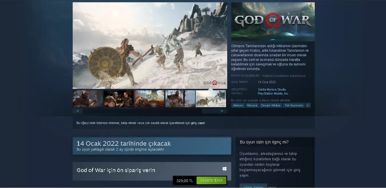 God of War Steam