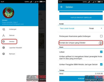 Cara Blokir Umpan BBM atau Status BBM Seseorang di BBM