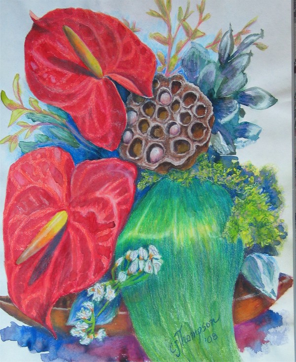 hawaiian flower drawing