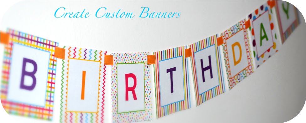 happy birthday banners to print free. Spell out "Happy Birthday" or "Celebrate" or even your child's name!