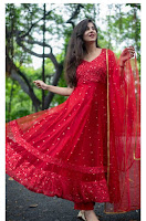 Red dress for Karwa Chauth