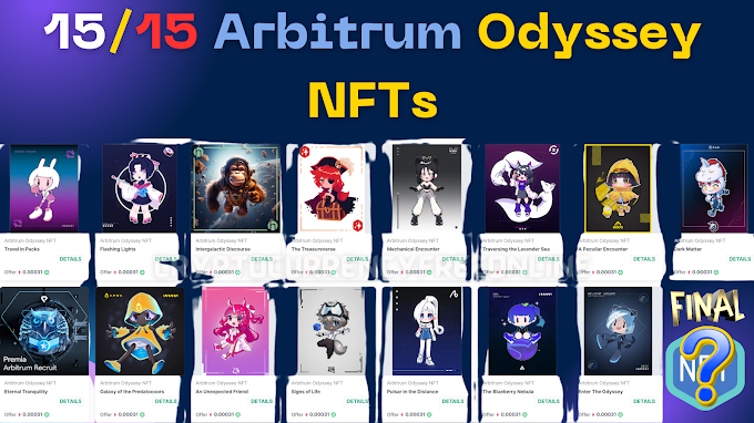 Have you claimed your 15/15 Arbitrum Odyssey NFTs?