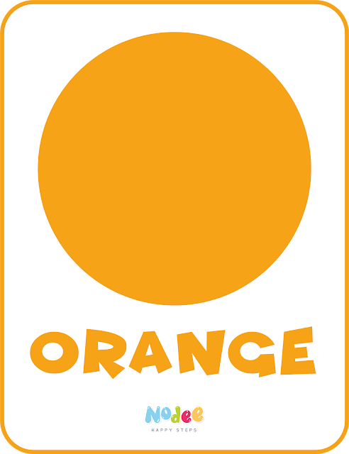 Orange Color Flashcards