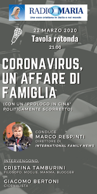 Trasmissione di Marco Respinti dedicata al coronavirus in onda su Radio Maria