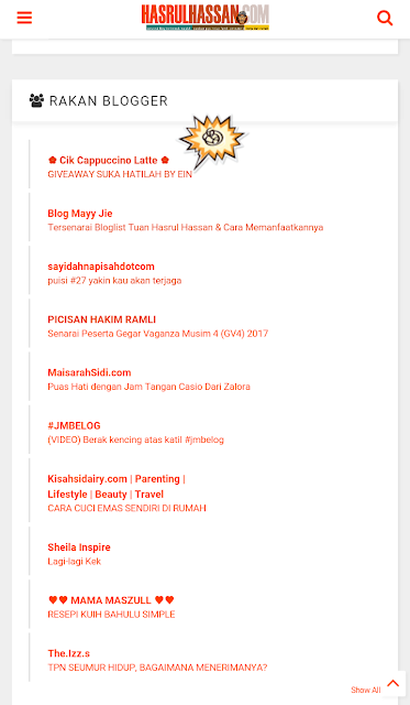 Bloglist,tutorial bloglist,rezeki blog, menang bloglist,pentingnya bloglist , trafik dari bloglist 