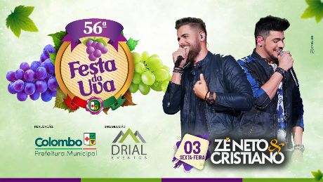 Zé Neto e Cristiano: Saiba onde conseguir os ingressos para o show na Festa da Uva em Colombo