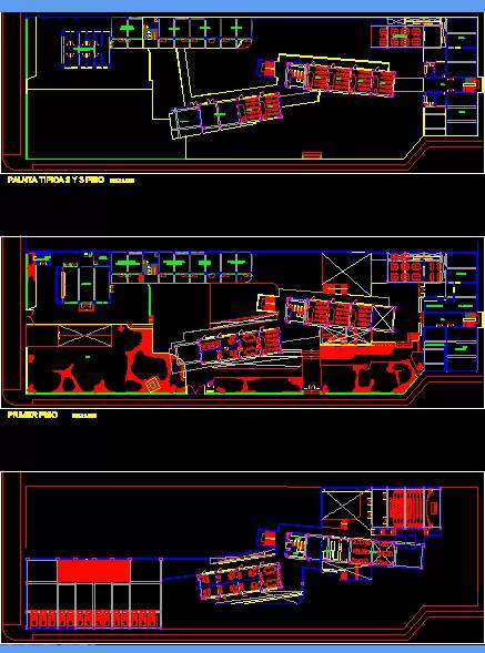 Plans d'école d'architecture dwg