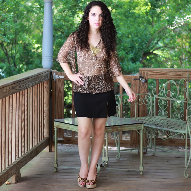 Leopard Print Blouse