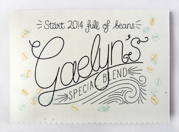 Personalised and Hand Lettered Client Gift Cards by Happiness is...