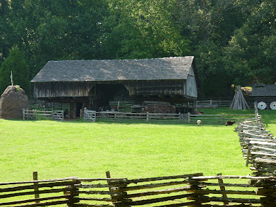 barn with sheep