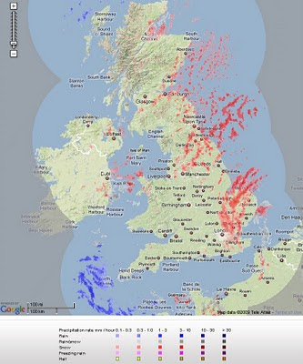 Live Snow Radar - UK Map