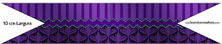 Purple with Arabesques and Stripes Free Party Printables.