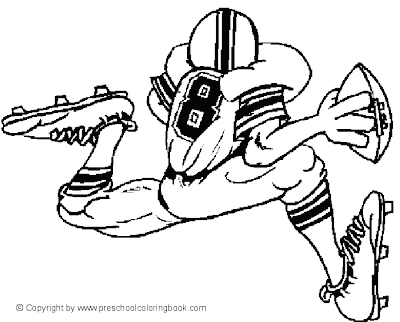 Sports Coloring Sheets on Google  Football Player Of Sports Coloring Pages