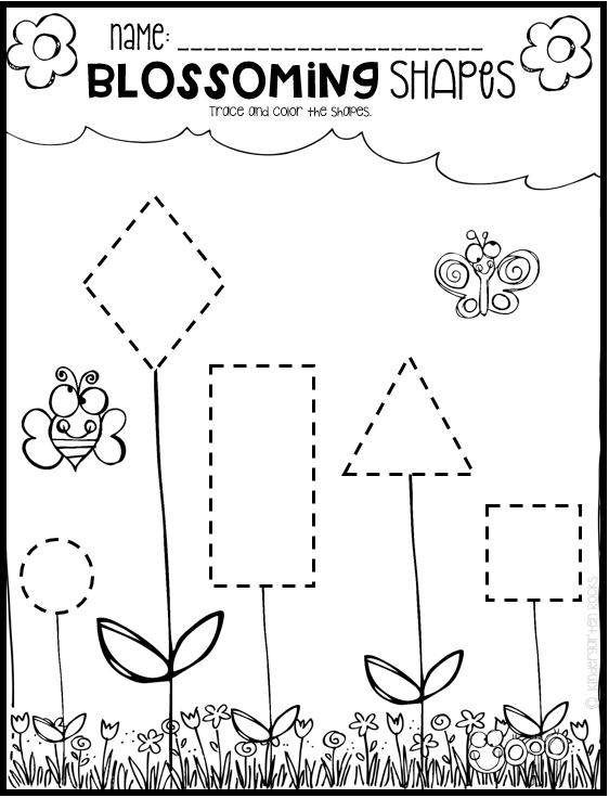 spring math and literacy printables and worksheets for pre k and