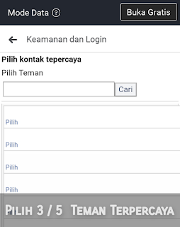 Cara Menambahkan Kontak Terpercaya Facebook