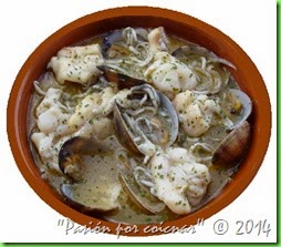KOKOTXAS DE BACALA AL PIL-PIL CON GULAS Y ALMEJAS