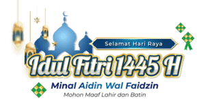 contoh logo idul fitri 1445 hijriah 2024 png