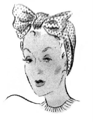 The Vintage Pattern Files: Free 1930's Sewing Pattern - A Smart Dusting Cap