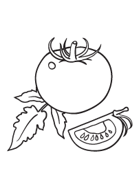 Best Cartoon Tomato Coloring Page - Free Printable Coloring Pages For Kids