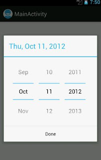 How to create Datepicker in Android example