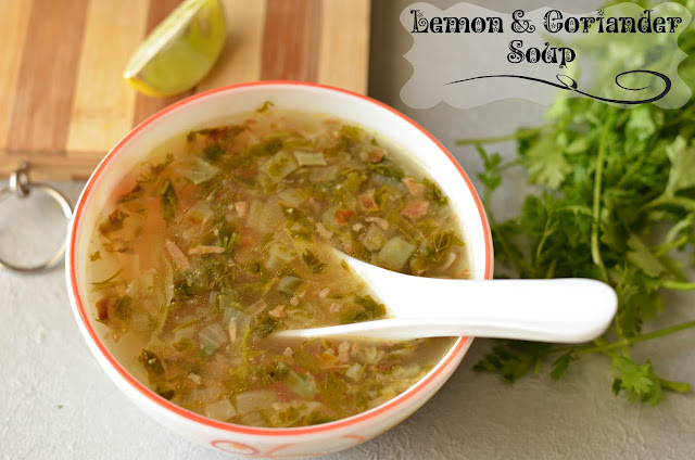 Prepare this flavorful lemon and coriander soup