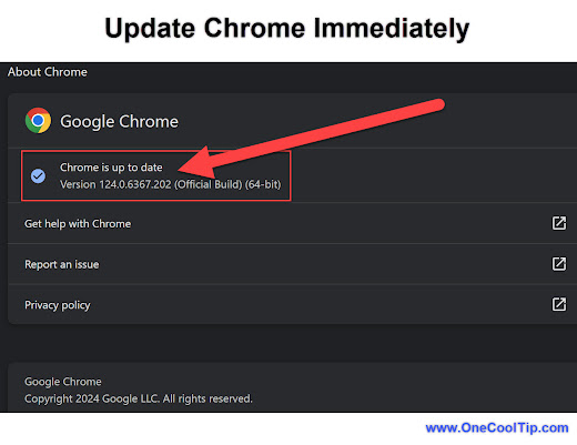 Update Chrome Immediately