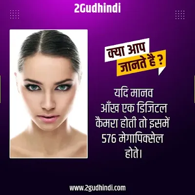 Human Eye Facts In Hindi