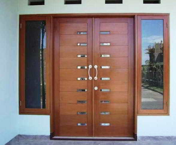  40 model  desain pintu  utama  rumah  minimalis contoh gambar