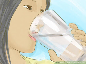 It doesn't sound sensible but drinking water actually does help with water retention.