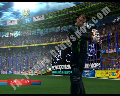 Remove Helmet of Batsmen in EA Cricket 07 - Ingame Screenshot 3