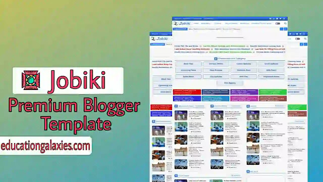 jobiki premium blogger template