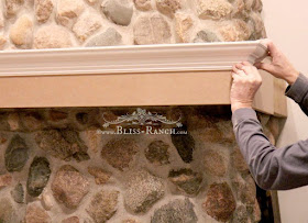Family Room Fireplace Mantel Cabinetry with Fusion Mineral Paint, Bliss-Ranch.com