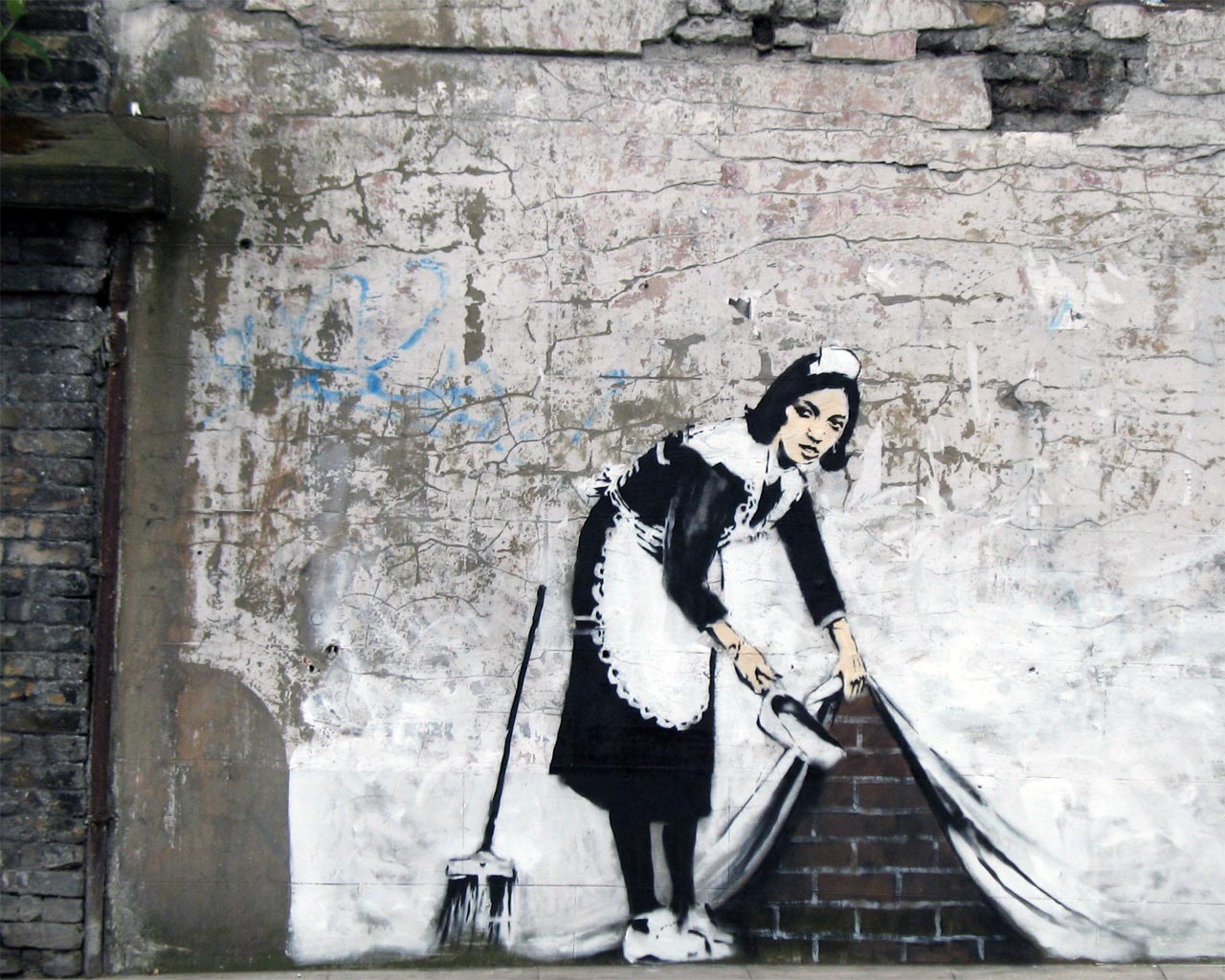 Banksy Maid Wallpaper. Posted by LOLcomics at 8:44 PM · Email This BlogThis!