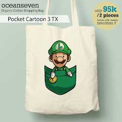 OceanSeven_Shopping Bag_Tas Belanja__Fun Cartoon_Pocket Cartoon 3 TX
