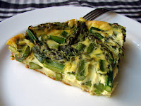 Asparagus Pie - A Savory Green Take on Sweet Cherry Clafouti