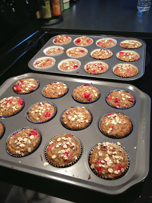 cranberry banana oat muffins recipe