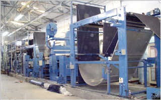  Finishing of grey denim fabric normally carried out after weaving. It takes an important role in fabric properties, appearance, softness and residual fabric shrinkage. The finishing of denim fabric is carried out for several purposes. Finishing of denim fabric can be varied according to the specific requirement of customer. The finishing process may vary from harsh hand (loom state), soft hand (desizing) and sulphur over dyeing.  Another fashion trend of denim finishing is soft or washed down denim in place of stiff and harsh denim. To achieve the soft feel in finished denim fabric, the fabric is subject to a desizing and washing processes. The range normally consisting of a desize saturator, a steamer and several wash boxes. The processes, in most of the cases are tied with the brushing and singeing and other operations.  Traditional finishing range of denim fabric involves the some distinct steps, as shown in Fig.     Brushing Singeing Chemical Pad Stretching Skewing Pre‐drying Shrinking Drying