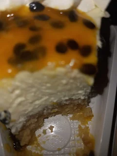 "Passion fruit cheesecake from Rock Oil Paramaribo"